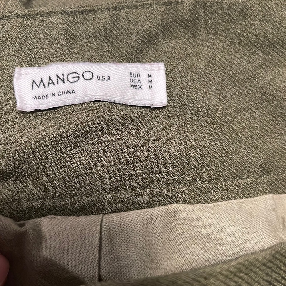 Flare army green pants
